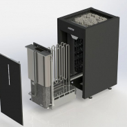 Миниатюра HARVIA Электрическая печь Virta HL700400SA HL70SA black, с парогенератором (автомат), 6.8 кВт+2.0 кВт (без пульта управления Griffin в комплекте) 3