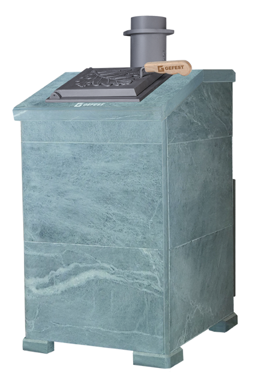 Изображение Чугунная печь для бани Комплект GFS ЗК 18 (П2) Президент 830/40 Талькохлорит 3
