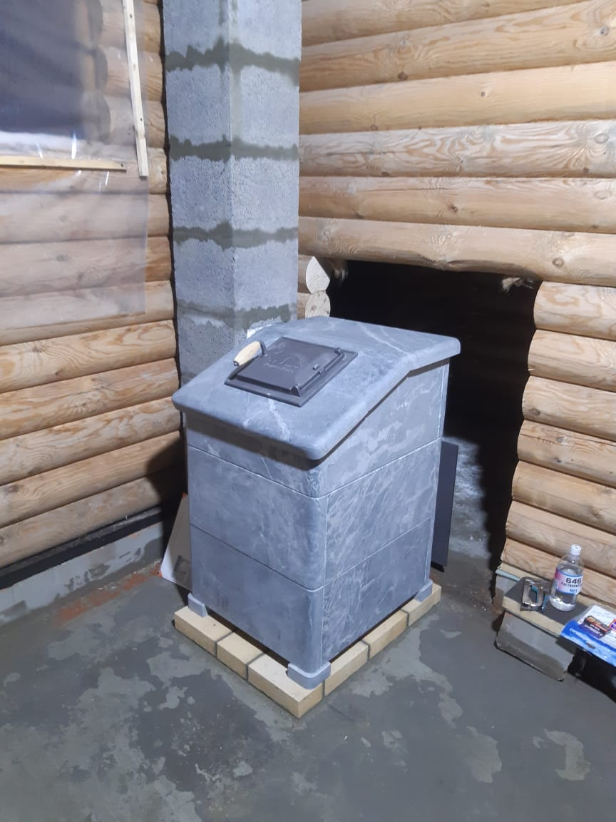 Изображение Чугунная печь для бани Комплект GFS ЗК 18 (П2) Президент 830/40 Талькохлорит 2