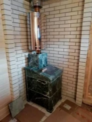 Миниатюра Чугунная печь для бани Комплект GFS ЗК 25 (П2) Президент 980/40 Змеевик 4