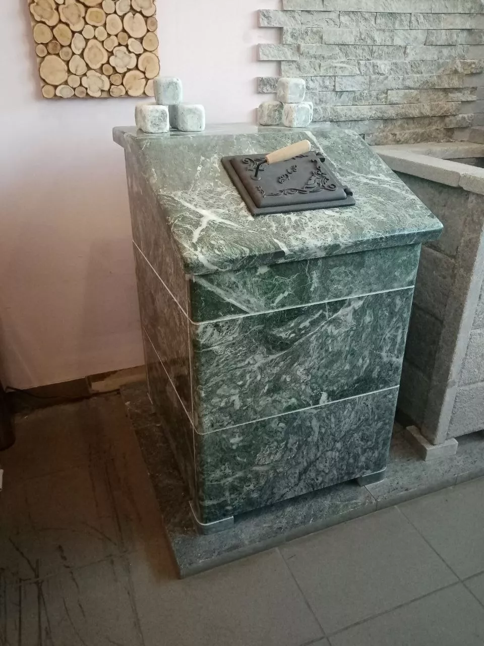 Изображение Чугунная печь для бани Комплект GFS ЗК 25 (П2) Президент 980/40 Змеевик 14