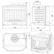 Миниатюра Каминная топка CHAZELLES SOLO P70 3