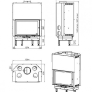 Миниатюра Каминная топка CHAZELLES D1000 2