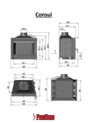 Миниатюра Каминная Топка Consul 12 кВт 4