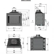 Миниатюра Каминная Топка Consul 12 кВт 4