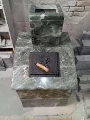 Миниатюра Производство облицовки из змеевика для банной печи 2