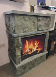 Миниатюра Облицовка талькохлорит колотый Каминная топка FireWay Main  6