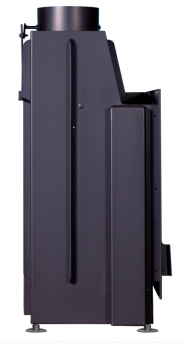 Миниатюра Каминная топка Экокамин Альфа 800 RB два стекла правая черный шамот 5