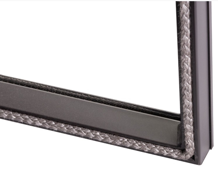 Изображение Каминная топка Экокамин Альфа 800 LB два стекла левая черный шамот 5