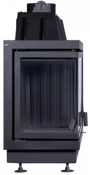 Миниатюра Каминная топка Экокамин Альфа 800 LB два стекла левая черный шамот 3