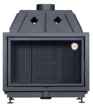 Миниатюра Каминная топка Экокамин Альфа 1000 B подовая черный шамот 2