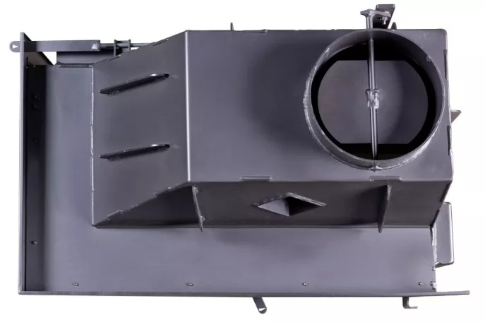 Изображение Каминная топка Экокамин Альфа 700 LB два стекла левая черный шамот 6