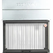 Миниатюра Каминная топка Экокамин ДЕЛЬТА 1200х800х450P три стекла подовая 2