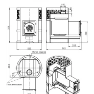 Миниатюра Печь для бани ВЕЗУВИЙ Лава 22 (ДТ-4С) 4