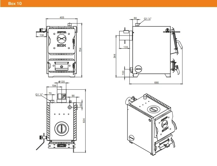 Изображение Котел твердотопливный ZOTA Box 10 4