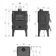 Миниатюра Печь-камин Везувий LV-12 