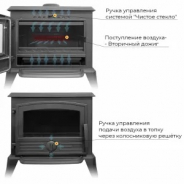Миниатюра Печь-камин EVEREST F8 2