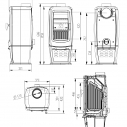 Миниатюра Печь-камин EVEREST S7 6