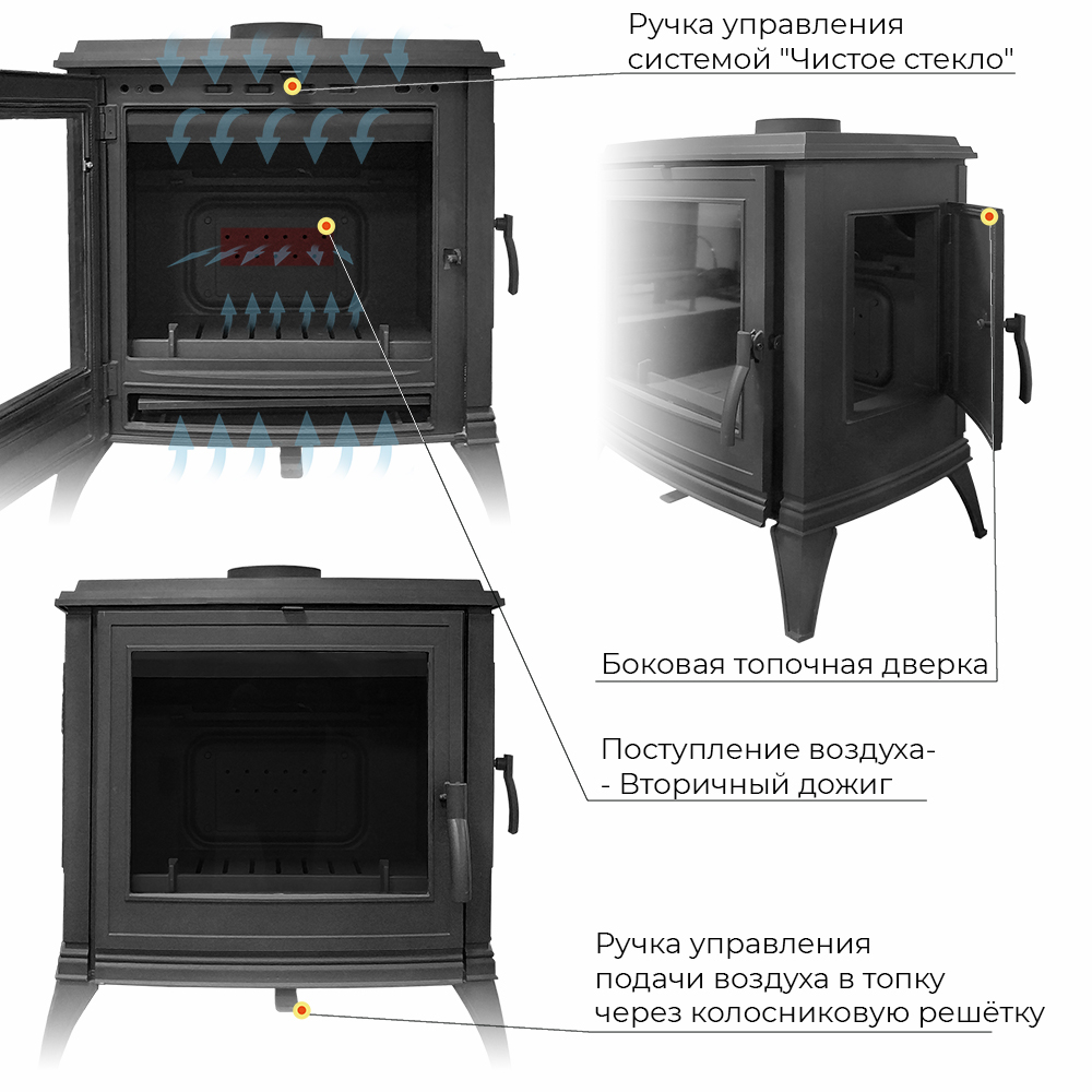 Изображение Печь-камин EVEREST S10 4