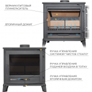 Миниатюра Печь-камин EVEREST М10 4