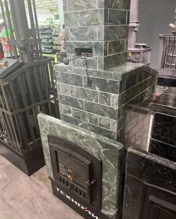 Изображение Чугунная печь для бани Комплект GFS ЗК 18 (М) Классика 830/40 Змеевик кирпич 4