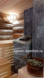 Миниатюра Чугунная печь для бани Комплект GFS ЗК 18 Президент Талькомагнезит (830/40) 7