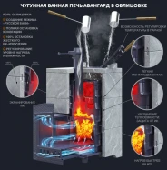 Миниатюра Комплект Авангард ЗКН 25 (П2) Классика 860/40 Змеевик кирпич 3