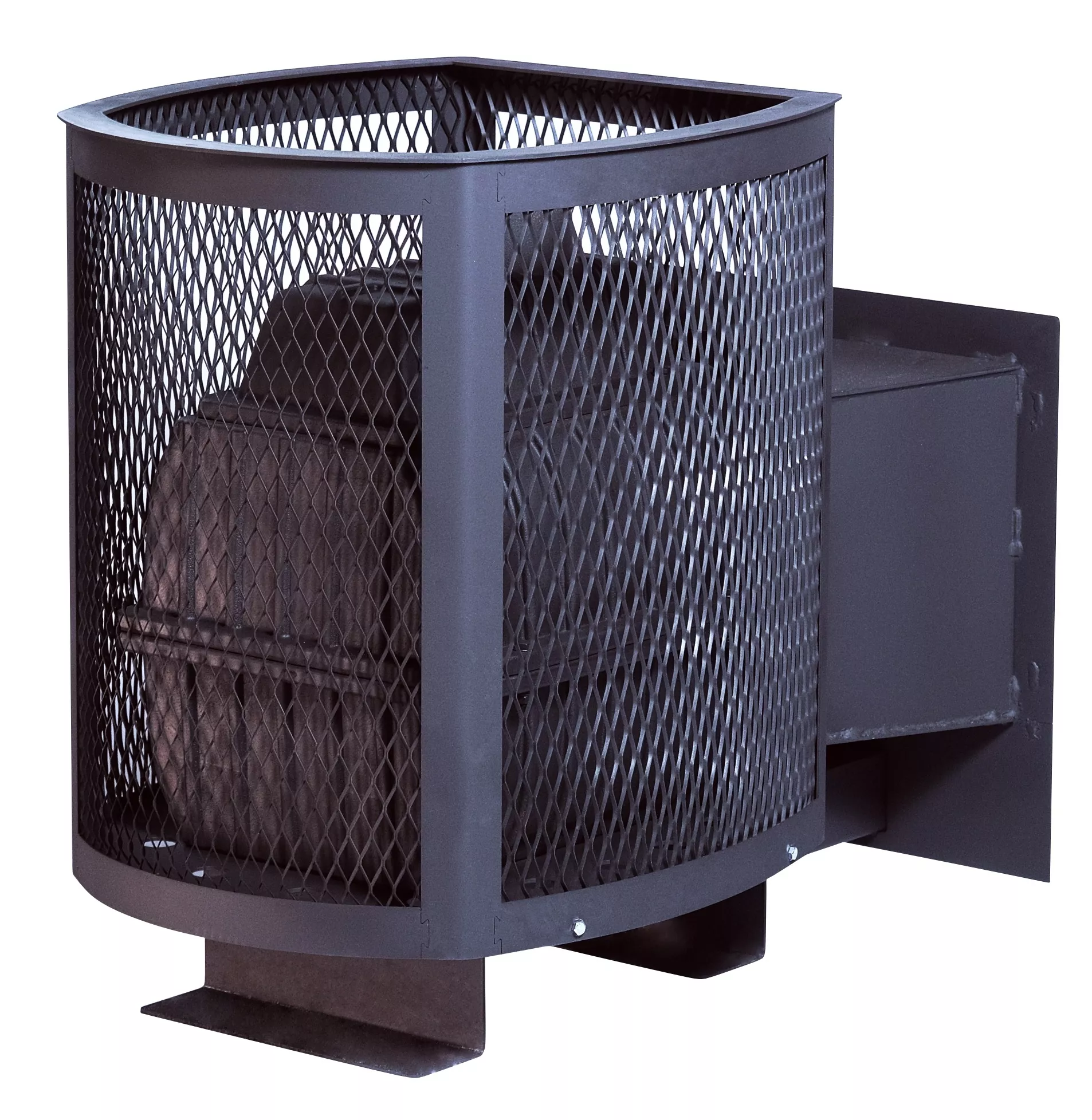 Изображение Печь банная чугунная Сибирь 20, панорамная дверца, сетка 6 Изображение Печь банная чугунная Сибирь 20, панорамная дверца, сетка 6