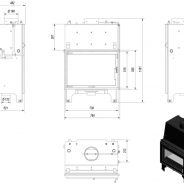 Миниатюра Топка с водяным контуром AQUARIO O 12 PW W 4