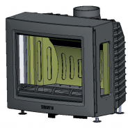 Миниатюра Каминная топка SK2002 2 боковых стекла Keddy 3