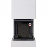 Миниатюра Камин РОДОС 900 СЛОНОВАЯ КОСТЬ шамот черный 3