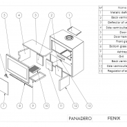 Миниатюра PANADERO Печь-камин Fenix 6