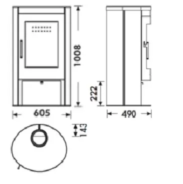 Изображение PANADERO Печь-камин Oval 5
