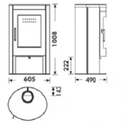 Миниатюра PANADERO Печь-камин Oval 5