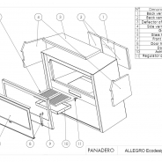 Миниатюра PANADERO Печь-камин Allegro 3V EcoDesign 2