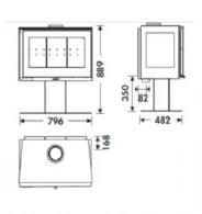 Миниатюра PANADERO Камин Mistral Trivision 3