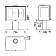 Миниатюра PANADERO Камин Mistral Trivision 3