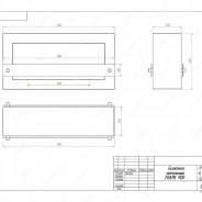 Миниатюра Биокамин SteelHeat FRAME ONE 900 черный 5