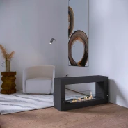 Миниатюра Биокамин SteelHeat FRAME ONE 900 черный 7