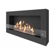 Миниатюра Биокамин SteelHeat WALL GRAND 1200 черный 3