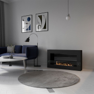 Миниатюра Биокамин SteelHeat WALL GRAND 1200 черный 8