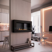 Миниатюра Биокамин SteelHeat WALL GRAND 1200 черный 6