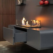Миниатюра Биокамин встраиваемый в тумбу Steelheat Stand 1000 4