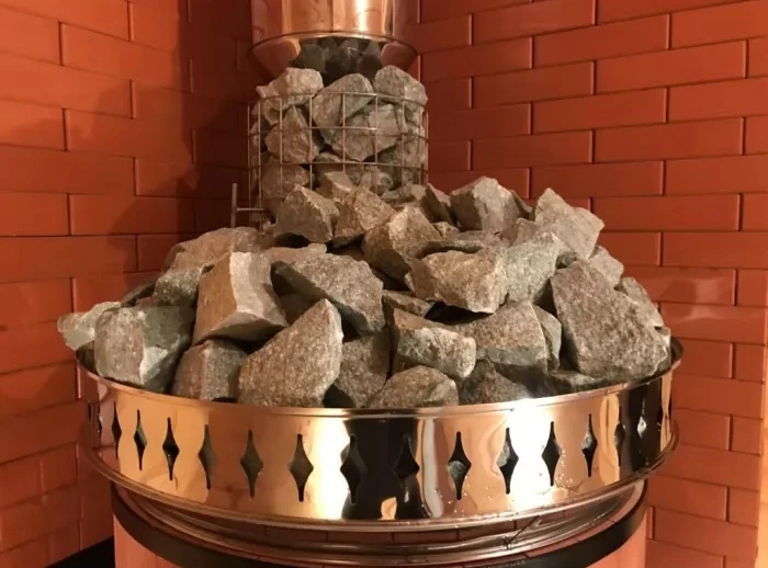 Изображение Кирпичная печь банная большая (круглая) РУССКАЯ БАНЯ в кирпичной облицовке (ПББ) (КДМ) до 20 м3 3