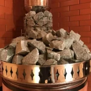 Миниатюра Кирпичная печь банная большая (круглая) РУССКАЯ БАНЯ в кирпичной облицовке (ПББ) (КДМ) до 20 м3 3