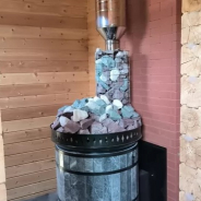 Миниатюра Кирпичная печь банная большая (круглая) РУССКАЯ БАНЯ в змеевике (ПББ-ЗмО) (КДМ) до 20 м3 7