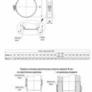 Миниатюра Хомут обжимной ТермоЭмаль ф 210 (черный) 2