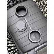 Миниатюра Чугунная печь для бани VERONA 26 с закр. кам. из нерж. AISI 304 (Black Stove) до 26 м3 9