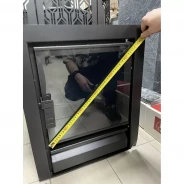 Миниатюра Чугунная печь для бани VERONA 26 под обкладку с сеткой-ограничителем + заглушка каменки (Black Stove) до 26 м3 14