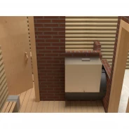 Миниатюра Печь для бани САБАНТУЙ 3D 20 под бак слева (бак в комплект не входит) (Сабантуй) 10 - 20 м3 3
